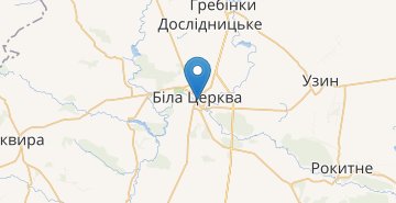 Zemljevid Bila Tserkva
