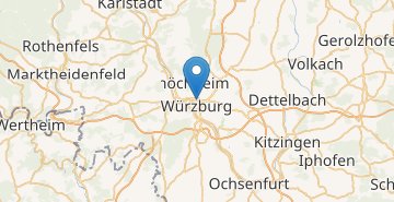 Zemljevid Wurzburg