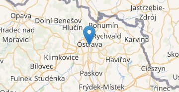 Kaart Ostrava