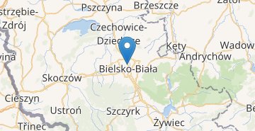 Kaart Bielsko-Biala