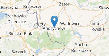 Kaart Andrychow