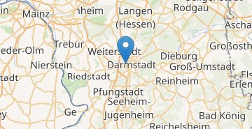 Zemljevid Darmstadt