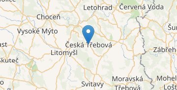 地図 Česká Třebová