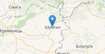 Zemljevid Shumsk