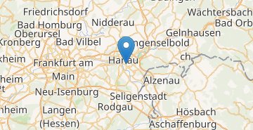 Mapa Hanau