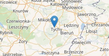 Карта Tychy