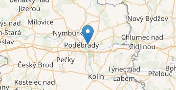 Žemėlapis Poděbrady