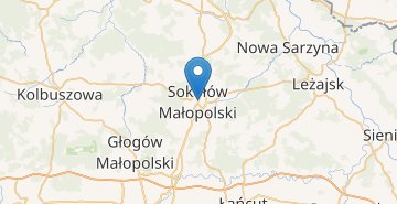 Mapa Sokolow Malopolski