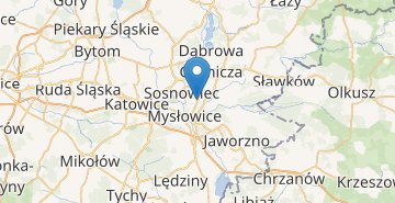 지도 Sosnowiec