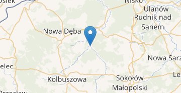 Map Wilcza Wola (kolbuszowski,podkarpackie)