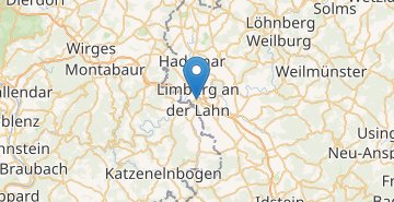 Karta Limburg an der Lahn