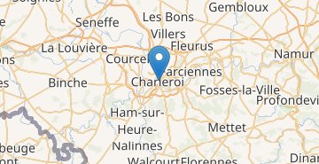 Žemėlapis Charleroi