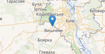 Žemėlapis Sofiyivska Borshchahivka