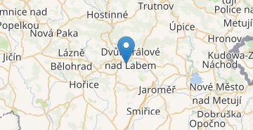 Térkép Dvůr Králové nad Labem