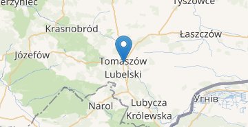 地図 Tomaszow Lubelski