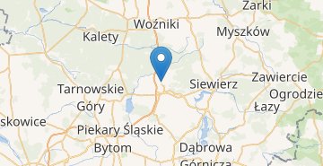 Kaart Katowice airport