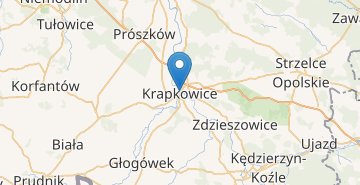 Zemljevid Krapkowice