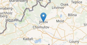 Žemėlapis Jirkov