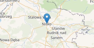 Mapa Nisko