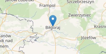 地図 Bilgoraj