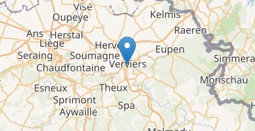 Kaart Verviers