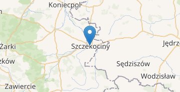 Žemėlapis Szczekociny
