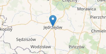 Zemljevid Jedrzejow