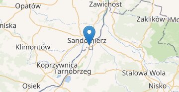 Kaart Sandomierz