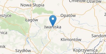 Mapa Iwaniska