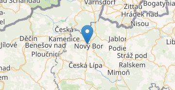 Žemėlapis Nový Bor