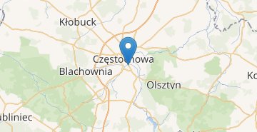 Zemljevid Czestochowa