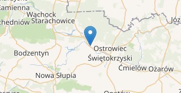 Χάρτης Kunow (ostrowiecki,świętokrzyskie)