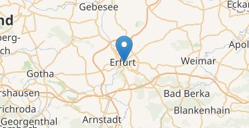 Zemljevid Erfurt