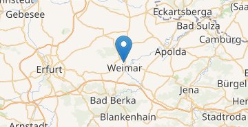 Kaart Weimar