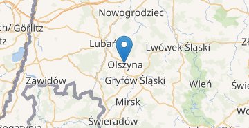 Kaart Olszyna
