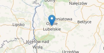 Zemljevid Opole Lubelskie