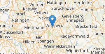 Harta Wuppertal