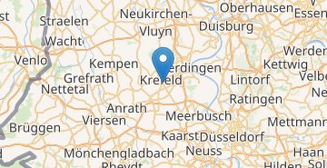 Karte Krefeld