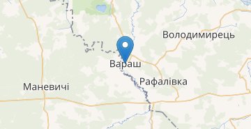Žemėlapis Varash (Kuznetsovsk)