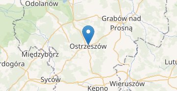 Žemėlapis Ostrzeszow