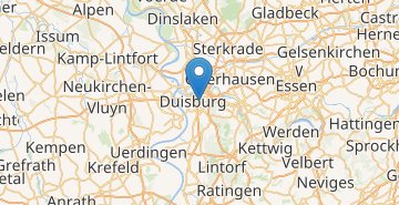 Kaart Duisburg