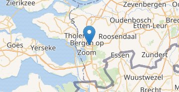 Karte Bergen op Zoom