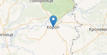 Mapa Korop (Chernihivska obl.)