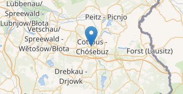 Žemėlapis Cottbus