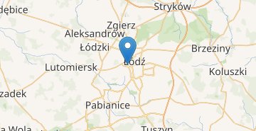 Kaart Lodz