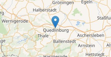 Mapa Quedlinburg 