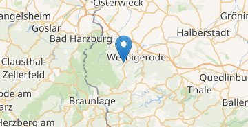 地図 Wernigerode