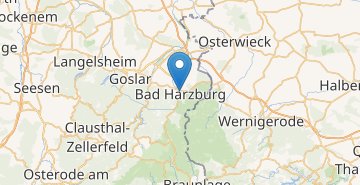 Mapa Bad Harzburg