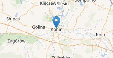 Karte Konin