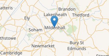 Zemljevid Mildenhall